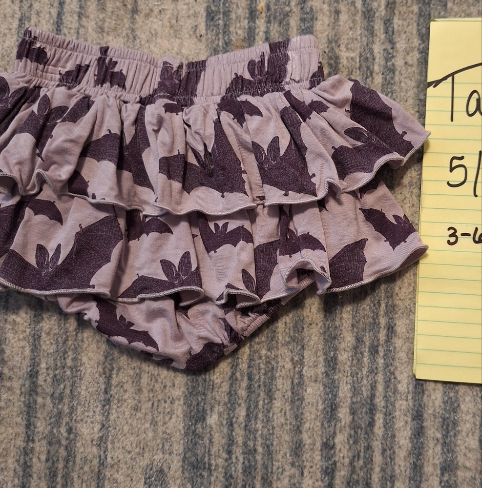 3-6 Month Kate Quinn Purple Ruffled Baby Bloomers